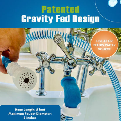Rinseroo No-Install Tub Hose with Sprayer