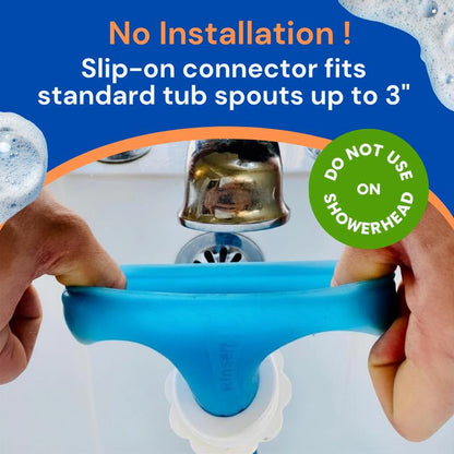 Rinseroo No-Install Tub Hose with Sprayer