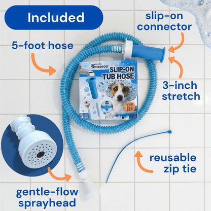 Rinseroo No-Install Tub Hose with Sprayer