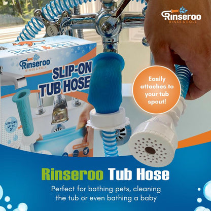 Rinseroo No-Install Tub Hose with Sprayer