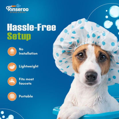 Rinseroo No-Install Tub Hose with Sprayer